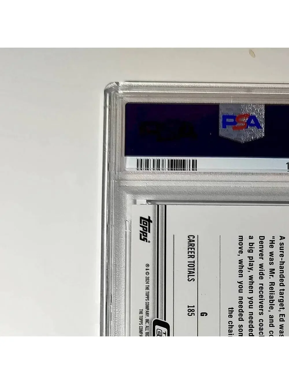 Ed McCaffrey 2023 Topps Chrome #42 Sepia Refractors PSA 9 Mint